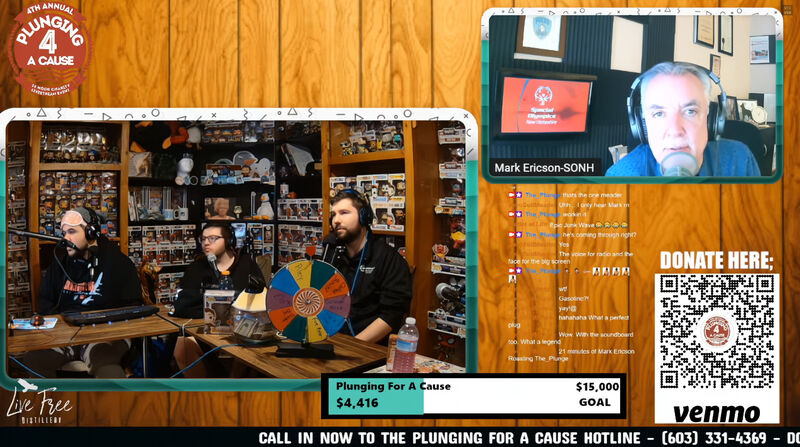 Interviewing Mark Ericson during charity livestream